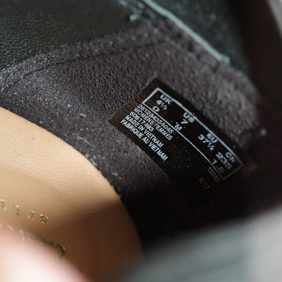 Clarks Womens Adya Luna Boots Size 7 Black Suede Block Heel Elastic Cuff Booties - Picture 10 of 11